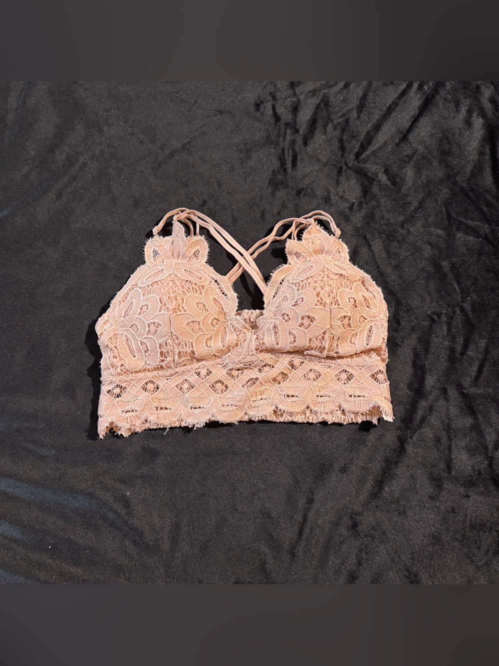 Anemone Lace Bralette in Light Pink